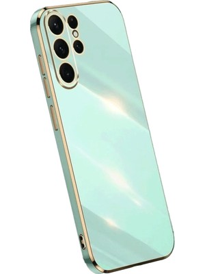 Skygo Revify Samsung Galaxy S24 Ultra Kılıf Volet Silikon - Açık Yeşil