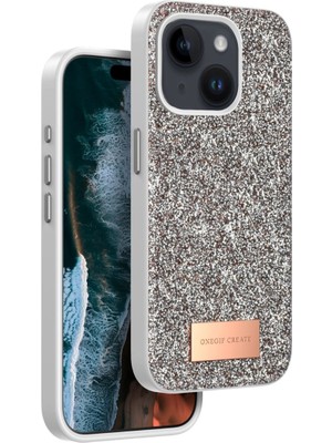 Skygo Revify Onegif Apple Iphone 15 Bright Simli Kapak - Gold