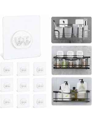 SBN - Store Sogud Kendinden Yapışkanlı Askı 20'li Set – Güçlü Vakum Duvar Askısı, Su Geçirmez Banyo & Mutfak Askılığı, Delme Gerektirmeyen Raf ve Havlu Askıs