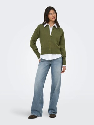 Only Onlmıo Ls O-Neck Button Cardiga Kadın Hırka 15377295