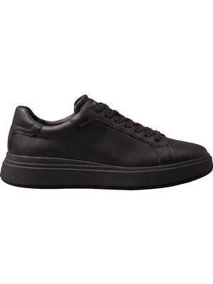 Calvin Klein Siyah Erkek Sneaker Low Top Lace Up Lth