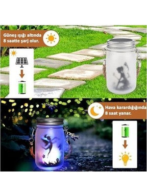 SBN - Store Güneş Enerjili Dekoratif LED Fener / Askılı Bahçe Feneri / Bahçe Dekorasyon Feneri / GT-SL27