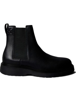 Calvin Klein Siyah Erkek Bot Combat Ess Chelsea Boot Lth