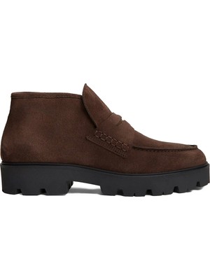 Tommy Hilfiger Kahverengi Kadın Bot Th Enamel Charm Loafer Boot