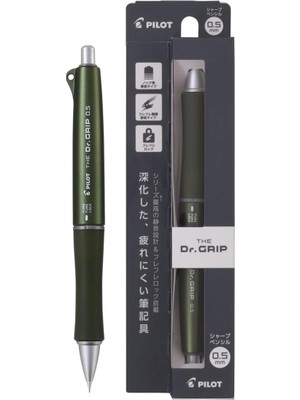Fimer The Dr. Grip Mekanik Kalem | 0,5 mm | Zeytin