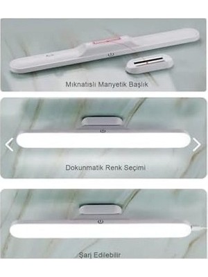SBN - Store CT-5249 Dokunmatik Anahtarlı LED Aplik 3 Renk Yanma Modlu,beyaz,