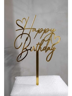 Fimer Birthday Pasta Süsü Gold