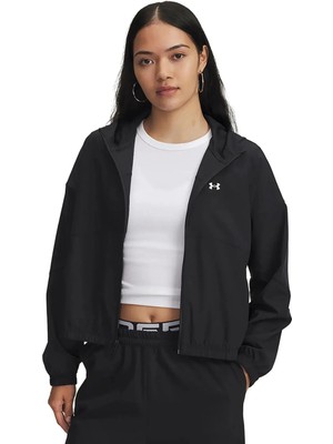 Under Armour 6004849-005 Ua Rival Woven Jkt Hd Siyah Kadın Zip Ceket