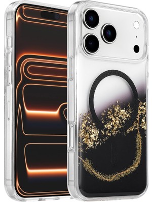 Skygo Revify Onegif Apple Iphone 17 Pro Lotus Simli Magsafe Kapak - Siyah