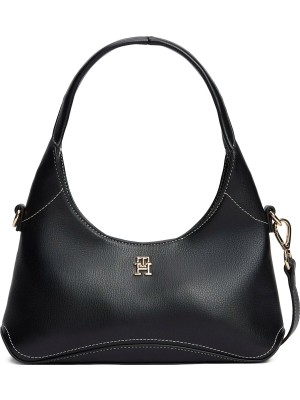 Tommy Hilfiger Siyah Kadın Çapraz Çanta Th Everyday Mını Hobo