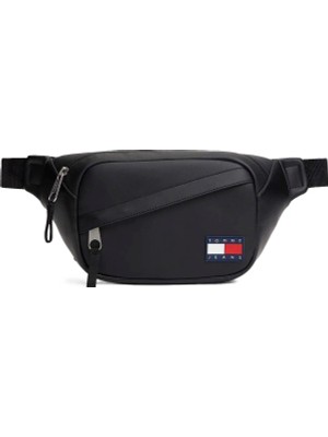 Tommy Hilfiger Siyah Erkek Bel Çantası Tjm Daıly Pu Bumbag