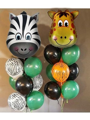 Fimer Safari Folyo Balon ve Lateks ve Metalik Balon Safari Balon Safari Doğum Günü