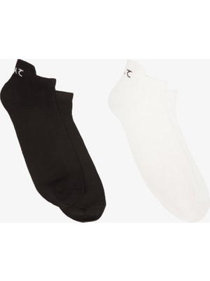 United4 Unıted4 Patik Destekli 2'li Unisex Beyaz Çorap.bvs