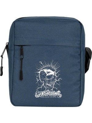 Zepplin Giyim The Offspring Mohawk Omuz Çantası Fermuarlı Lacivert Renk