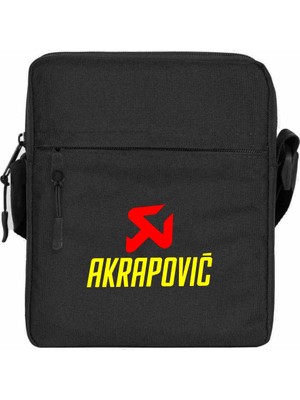 Zepplin Giyim Akrapovic Omuz Çantası Fermuarlı Siyah Renk