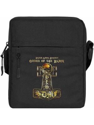 Zepplin Giyim Black Label Society Order Of The Black Omuz Çantası Fermuarlı Siyah Renk