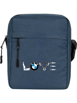 Zepplin Giyim Bmw Love Omuz Çantası Fermuarlı Lacivert Renk