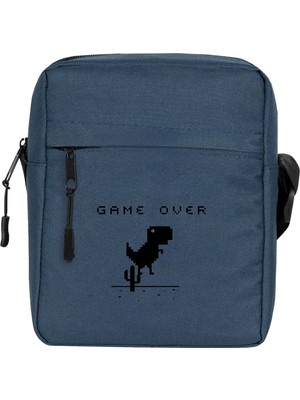 Zepplin Giyim Game Over Omuz Çantası Fermuarlı Lacivert Renk