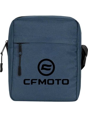 Zepplin Giyim Cfmoto Logo Omuz Çantası Fermuarlı Lacivert Renk