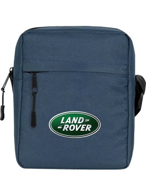 Zepplin Giyim Lamd Rover Logo Omuz Çantası Fermuarlı Lacivert Renk