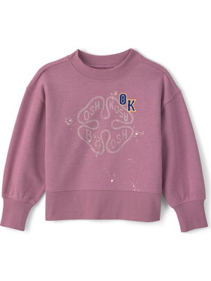 Oshkosh Küçük Kız Çocuk Sweatshirt 2 Yaş-5 Yaş Mor