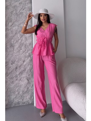 Giyimmasalı Çilek Kumaş Takım - PEMBE-GYM-5003