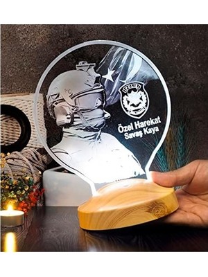 SBN - Store Prime Özel Harekat Polisi Hediyesi, Özel Harekat, Pöh Hediyesi, Kişiye Özel LED Lamba, Özel Harekat Başkanlığı, Emniyet Genel Müdürlüğü
