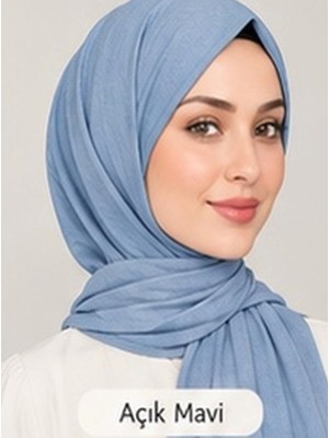 Nergis Lerrascarf Şal Penye Özel Dikişli Uzun Mevsimlik