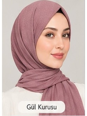 Nergis Lerrascarf Şal Penye Özel Dikişli Uzun Mevsimlik