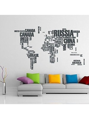 SBN - Store Prime Dünya Haritası Ülke Adları Xl Duvar Dünya Ülkeleri Atlas Dekoratif Duvar