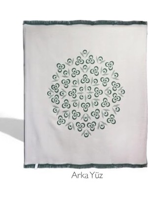 SBN - Store Prime Çintemani Yeşil Çift Kişilik Battaniye 200 x 220 cm