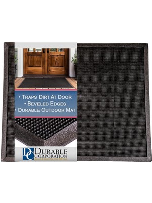 SBN - Store Prime Paspas, Dayanıklı, Kauçuk, Parmak Ucu, Dış Mekanlar Için, 24 Inç x 32 Inç, Siyah, 1