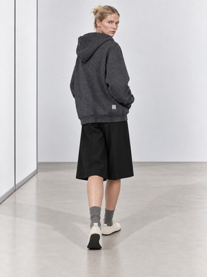 Babokah Fermuarlı Kapüşonlu Oversize Sweatshirt
