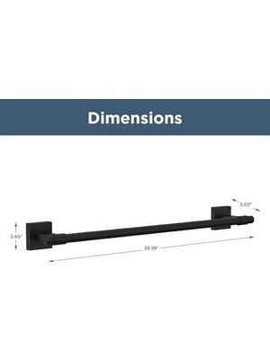 SBN - Store Prime MAX18-FB Maxted 45,72 cm Havlu Çubuğu Mat Siyah