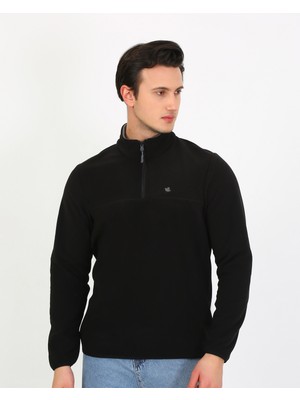Regular Fit Erkek Polar – Fermuarlı Yaka, Tüylenme Yapmayan, Kışlık