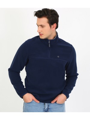 Regular Fit Erkek Polar – Fermuarlı Yaka, Tüylenme Yapmayan, Kışlık