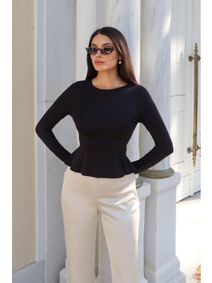 Bejna Kadın Peplum Fitted Bluz