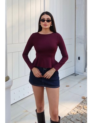 Bejna Kadın Peplum Fitted Bluz