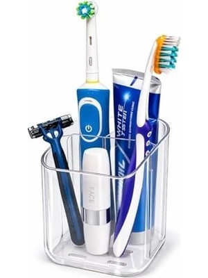 SBN - Store Prime Organizer Diş Fırçalık | Çok Amaçlı Yapışkanlı Banyo Rafı, Masaüstü Düzenleyici