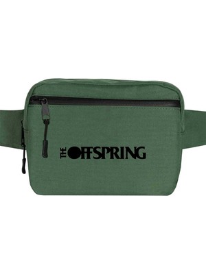 Zepplin Giyim The Offspring Text Bel Çantası Fermuarlı Yeşil Renk