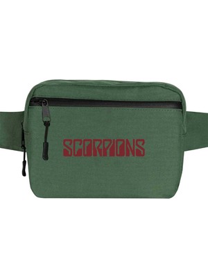 Zepplin Giyim Scorpions Tex Red Bel Çantası Fermuarlı Yeşil Renk