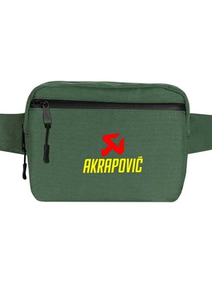 Zepplin Giyim Akrapovic Bel Çantası Fermuarlı Yeşil Renk