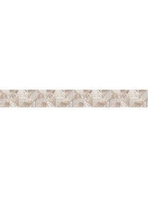 SBN - Store Prime Mutfak Tezgah Arası Folyo Kaplama Folyosu Kahverengi Desen 60X200 cm