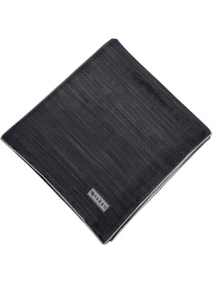 Vakko Pamuk Ipek Monogram Eşarp 44226-FÜME Gümüş