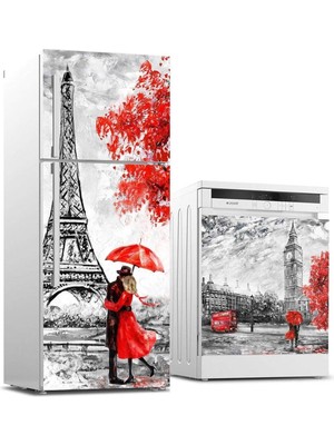 SBN - Store Prime Buzdolabı ve Bulaşık Makinası Beyaz Eşya Kaplama Paris Yağlıboya