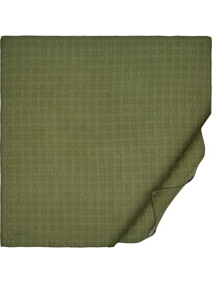 İpekevi Ipekevi Dört Mevsim Monogram Eşarp 04358-HAKI Yeşil