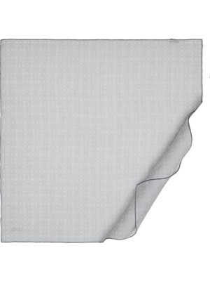 İpekevi Ipekevi Dört Mevsim Monogram Eşarp 04358-BUZ Beyazı
