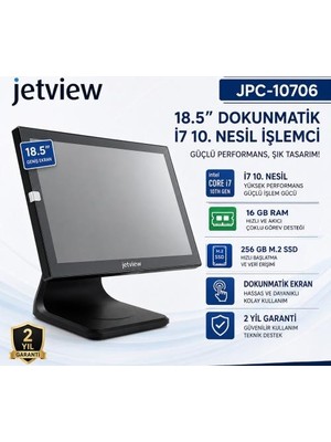 Jetview 18.5" I7 10.nesil 16 GB Ram 256 SSD Jpc 10706