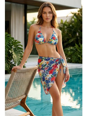 Sailor Moda Kısa Pareolu Brezilyan Bikini Takım