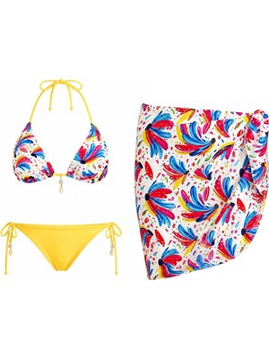 Sailor Moda Kısa Pareolu Brezilyan Bikini Takım